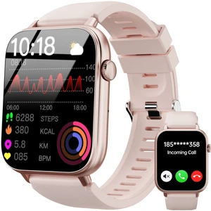 Smart Watch for Women Ladies, 1.83" HD Touch Screen Fitness Tracker with Answer/Make Call, 100+ Sport Modes, 24/7 Heart Rate/Sleep/SpO2 Monitor, IP68 Waterproof Smartwatch for Android iOS (Pink) Smart Watch for Women Ladies, 1.83" HD Touch Screen Fitness Tracker with Answer/Make Call, 100+ Sport Modes, 24/7 Heart Rate/Sleep/SpO2 Monitor, IP68 Waterproof Smartwatch for Android iOS (Pink)