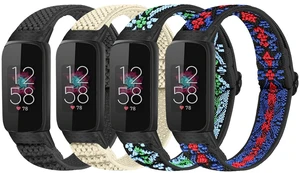4 Pack Elastic Bands Compatible with Fitbit Luxe Bands, Soft Adjustable Nylon Sport Loop Stretchy Straps Replacement Wristband Women Men for Fitbit Luxe 4 Pack Elastic Bands Compatible with Fitbit Luxe Bands, Soft Adjustable Nylon Sport Loop Stretchy Straps Replacement Wristband Women Men for Fitbit Luxe