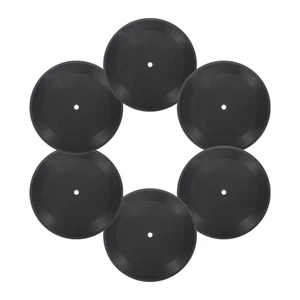 6Pcs Blank Vinyl Records 7 Inch Fake Record Vintage Decoration, PVC Plain Faux Blank Vinyl Records, Retro Vinyl Records for Home Studio Room Wall Aesthetic 6Pcs Blank Vinyl Records 7 Inch Fake Record Vintage Decoration, PVC Plain Faux Blank Vinyl Records, Retro Vinyl Records for Home Studio Room Wall Aesthetic
