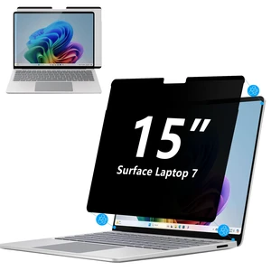 Magnetic Privacy Screen for Surface Laptop 7/8 15 Inch Removable Privacy Filter, Side View Protection, Easy Magnetic Attachment for Business & Travel Magnetic Privacy Screen for Surface Laptop 7/8 15 Inch Removable Privacy Filter, Side View Protection, Easy Magnetic Attachment for Business & Travel
