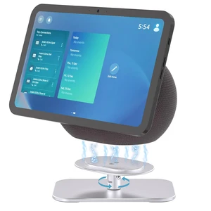 Adjustable Stand for Echo Show 8/11(2025 Release), Tilt and Swivel Solid Aluminum Holder, Minimalist Desktop Design, Anti-Slip Table Stand Without Blocking Audio, Ready to Use, Silver Adjustable Stand for Echo Show 8/11(2025 Release), Tilt and Swivel Solid Aluminum Holder, Minimalist Desktop Design, Anti-Slip Table Stand Without Blocking Audio, Ready to Use, Silver