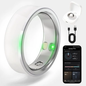 Smart Ring for Women & Men, Fitness & Activity Tracker, Sleep Monitoring, 7-Day Battery Life, 5ATM Waterproof, No Subscription Fee, iOS & Android Compatible (White, 10) Smart Ring for Women & Men, Fitness & Activity Tracker, Sleep Monitoring, 7-Day Battery Life, 5ATM Waterproof, No Subscription Fee, iOS & Android Compatible (White, 10)