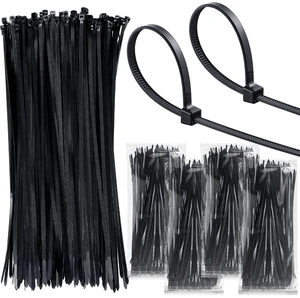 1000 Pcs 14 in Zip Ties Heavy Duty Plastic Wire Ties, Black Self Locking Wraps, 14 Inch Cable Ties for Wire Management, Indoor Outdoor Use, 49 lb Tensile Strength, UV Protection 1000 Pcs 14 in Zip Ties Heavy Duty Plastic Wire Ties, Black Self Locking Wraps, 14 Inch Cable Ties for Wire Management, Indoor Outdoor Use, 49 lb Tensile Strength, UV Protection