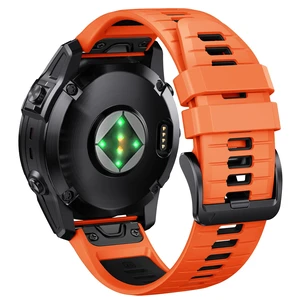 for Fenix 7X Pro/6X Pro Band for Fenix 6X Strap Fenix 7X Band 26mm Width Fenix 5X Plus Wristband for Descent Mk2i/tactix Delta/tactix 7 Pro/tactix 7 AMOLED Soft Silicone Watch(Orange-Black) for Fenix 7X Pro/6X Pro Band for Fenix 6X Strap Fenix 7X Band 26mm Width Fenix 5X Plus Wristband for Descent Mk2i/tactix Delta/tactix 7 Pro/tactix 7 AMOLED Soft Silicone Watch(Orange-Black)
