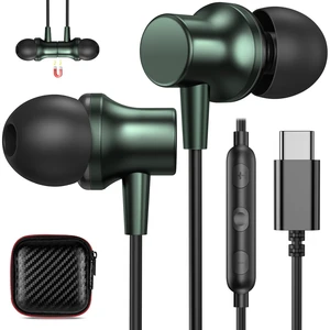 USB C Headphones Wired Earbuds for iPhone 18 Pro Max 17 16 15 Green Noise Isolation In-Ear Earphones Mic for iPhone 17 16 18 Pro Max/iPad 10 Pixel 9 8 7 for Samsung Galaxy S26 S25 Ultra S24 S23 USB C Headphones Wired Earbuds for iPhone 18 Pro Max 17 16 15 Green Noise Isolation In-Ear Earphones Mic for iPhone 17 16 18 Pro Max/iPad 10 Pixel 9 8 7 for Samsung Galaxy S26 S25 Ultra S24 S23