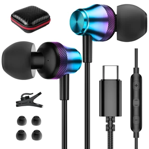 USB C Headphone Wired Earbuds for Samsung S26 Ultra S25 FE S23 A17 A16 A36 Z Fold 8 In-Ear Noise Isolation Type C Earphone with Microphone for iPad for iPhone 18 Pro Max 17 17e 16e 16 15 Pixel 9a 10a USB C Headphone Wired Earbuds for Samsung S26 Ultra S25 FE S23 A17 A16 A36 Z Fold 8 In-Ear Noise Isolation Type C Earphone with Microphone for iPad for iPhone 18 Pro Max 17 17e 16e 16 15 Pixel 9a 10a