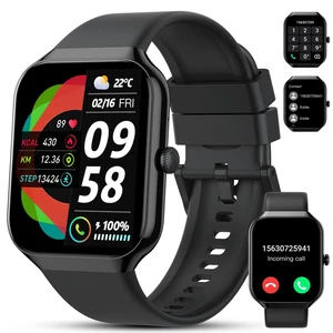 Smart Watch(Answer/Make Call), 1.96" HD Smartwatch for Men Women, 2026 Fitness Watch with 110+ Sport Modes/Heart Rate/Sleep Monitor/Pedometer, IP68 Waterproof Fitness Activity Tracker for Android iOS Smart Watch(Answer/Make Call), 1.96" HD Smartwatch for Men Women, 2026 Fitness Watch with 110+ Sport Modes/Heart Rate/Sleep Monitor/Pedometer, IP68 Waterproof Fitness Activity Tracker for Android iOS
