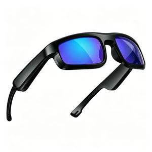 Smart Glasses, Polarized Bluetooth Sunglasses with Speaker, Voice Assistant, Open Ear, UV Protection Outdoor Audio Glass (Blue Frame-Blue Lens-Style2) Smart Glasses, Polarized Bluetooth Sunglasses with Speaker, Voice Assistant, Open Ear, UV Protection Outdoor Audio Glass (Blue Frame-Blue Lens-Style2)