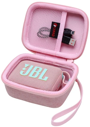 Hard Case Compatible with JBL Go 4 / GO 5 / Go 3 Ultra Speaker, Pink Hard Case Compatible with JBL Go 4 / GO 5 / Go 3 Ultra Speaker, Pink