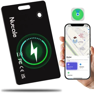 Wallet Tracker Card, Thin Wallet Finder, Works with Apple Find My (iOS Only), Item Finder for Luggage Tags, Passports, Phone,IP68 (Black-1) Wallet Tracker Card, Thin Wallet Finder, Works with Apple Find My (iOS Only), Item Finder for Luggage Tags, Passports, Phone,IP68 (Black-1)