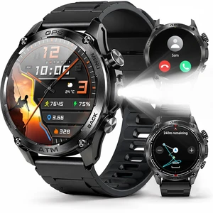 Rugged Military Smart Watch for Men with GPS,1.43" AMOLED Bluetooth Call Fitness Watch, Flashlight, Compass, Heart Rate Blood Oxygen Sleep Monitor, Sport Modes, Waterproof Smartwatch for iOS Android Rugged Military Smart Watch for Men with GPS,1.43" AMOLED Bluetooth Call Fitness Watch, Flashlight, Compass, Heart Rate Blood Oxygen Sleep Monitor, Sport Modes, Waterproof Smartwatch for iOS Android