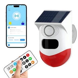 WiFi Motion Sensor, Solar Powered Sensor for Indoor/Outdoor Use, 0~120dB Volume, Remote Control, Timer Settings, Includes Remote Control, 3 Modes for Homes, Farms, Villas WiFi Motion Sensor, Solar Powered Sensor for Indoor/Outdoor Use, 0~120dB Volume, Remote Control, Timer Settings, Includes Remote Control, 3 Modes for Homes, Farms, Villas