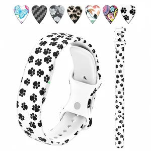 Printed Silicone Band Compatible with Google Fitbit Air Band for Women Soft Adjustable Replacement Wristband, Cute Floral Leopard Paw Butterfly Pattern Waterproof Strap for Fit bit Air, Daily Wear Printed Silicone Band Compatible with Google Fitbit Air Band for Women Soft Adjustable Replacement Wristband, Cute Floral Leopard Paw Butterfly Pattern Waterproof Strap for Fit bit Air, Daily Wear
