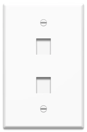 Legrand OnQ 2 Port Oversized Double Gang Wall Plate, High-Impact Flame Retardant Plastic, Covers Drywall, White, 10 Count, WP3302WH10 Legrand OnQ 2 Port Oversized Double Gang Wall Plate, High-Impact Flame Retardant Plastic, Covers Drywall, White, 10 Count, WP3302WH10