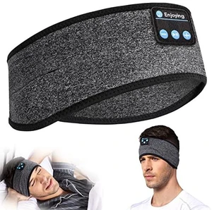 Sleep Headband, Bluetooth Headphones for Sleeping with Noise Cancelling, Thin Speakers, 1 Count, Black&Grey, Hairband, Unisex, for Sleep, Workout, Yoga, Travel, Insomnia, Leisure Sleep Headband, Bluetooth Headphones for Sleeping with Noise Cancelling, Thin Speakers, 1 Count, Black&Grey, Hairband, Unisex, for Sleep, Workout, Yoga, Travel, Insomnia, Leisure