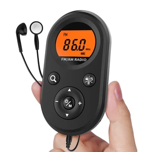 MI01 Rechargeable Mini AM FM Pocket Radio, Digital AM FM Receiver Excellent Reception, Clear LCD Display, Station preset, 14H Long Battery Life, Stereo Earphone for Walking Jogging Meeting MI01 Rechargeable Mini AM FM Pocket Radio, Digital AM FM Receiver Excellent Reception, Clear LCD Display, Station preset, 14H Long Battery Life, Stereo Earphone for Walking Jogging Meeting