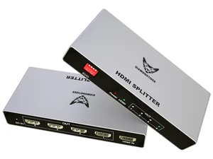4 Port 4K@60Hz HDMI Splitter 1 in 4 Out Hub PS5 TV Projector Screen mirroring with HDR, auto video downscaling, EDID management & metal shell 4 Port 4K@60Hz HDMI Splitter 1 in 4 Out Hub PS5 TV Projector Screen mirroring with HDR, auto video downscaling, EDID management & metal shell