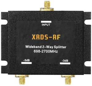 Wide-Band 2 Way Splitter-3dB SMA Female-50 Ohm Cellular Signal Splitter for 4G/LTE System by -RF Wide-Band 2 Way Splitter-3dB SMA Female-50 Ohm Cellular Signal Splitter for 4G/LTE System by -RF