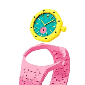 Full Ceramic Watch Case & Strap Replacement Compatible with AP x Swatch Royal Pop Series,Convertible Wrist Strap for 3 o'clock Crown Orientation,Waterproof Replacement Strap Full Ceramic Watch Case & Strap Replacement Compatible with AP x Swatch Royal Pop Series,Convertible Wrist Strap for 3 o'clock Crown Orientation,Waterproof Replacement Strap