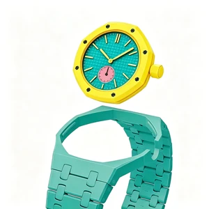 Full Ceramic Watch Case & Strap Replacement Compatible with AP x Swatch Royal Pop Series,Convertible Wrist Strap for 3 o'clock Crown Orientation,Waterproof Replacement Strap Full Ceramic Watch Case & Strap Replacement Compatible with AP x Swatch Royal Pop Series,Convertible Wrist Strap for 3 o'clock Crown Orientation,Waterproof Replacement Strap