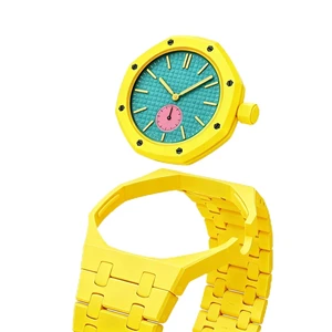 Full Ceramic Watch Case & Strap Replacement Compatible with AP x Swatch Royal Pop Series,Convertible Wrist Strap for 3 o'clock Crown Orientation,Waterproof Replacement Strap Full Ceramic Watch Case & Strap Replacement Compatible with AP x Swatch Royal Pop Series,Convertible Wrist Strap for 3 o'clock Crown Orientation,Waterproof Replacement Strap