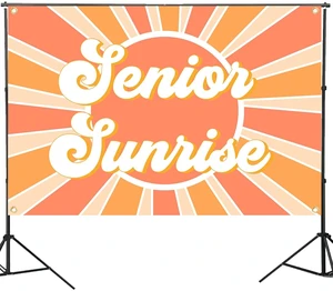 Senior Sunrise Class of 2027 Senior Night Sunrise Backdrop Senior Night Backdrop for Class of 2027 Graduation Decorations High School College Gift Photography Background 3 x 5 ft Senior Sunrise Class of 2027 Senior Night Sunrise Backdrop Senior Night Backdrop for Class of 2027 Graduation Decorations High School College Gift Photography Background 3 x 5 ft