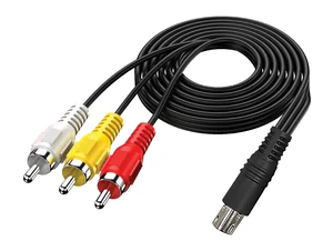AV RCA Cable for SEGA Genesis 2 & 3 Model 1631 1461 9-Pin Composite RCA AV Cable for Sega Genesis 2/3 Models 1631/1461, Nomad and 32X; Connects Console Video and Audio to a TV, 6 FT AV RCA Cable for SEGA Genesis 2 & 3 Model 1631 1461 9-Pin Composite RCA AV Cable for Sega Genesis 2/3 Models 1631/1461, Nomad and 32X; Connects Console Video and Audio to a TV, 6 FT