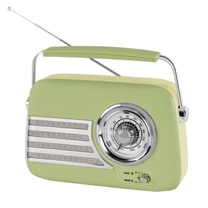 Vintage FM Bluetooth Radio Speaker,Powerfull Sound,Grass Green Over 20 Hours Playback Time Retro Radio Bluetooth Speaker,Vintage Radio with Handle,AUX/USB for Living Room, Bedroom,Office Vintage FM Bluetooth Radio Speaker,Powerfull Sound,Grass Green Over 20 Hours Playback Time Retro Radio Bluetooth Speaker,Vintage Radio with Handle,AUX/USB for Living Room, Bedroom,Office
