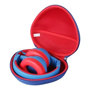 Hard Travel Case for iClever HS19 / iClever BTH12 Kids Headphones (outer Blue + Inner Red) Hard Travel Case for iClever HS19 / iClever BTH12 Kids Headphones (outer Blue + Inner Red)