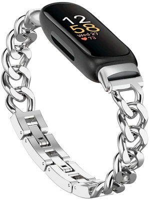Cool Bands for Fitbit Inspire 3 Bands Women,Silver,For Inspire 3 Stainless Steel,Metal,Adjustable,Wristband,Replacement Straps,For Fitbit Inspire 3 Fitness Tracker Cool Bands for Fitbit Inspire 3 Bands Women,Silver,For Inspire 3 Stainless Steel,Metal,Adjustable,Wristband,Replacement Straps,For Fitbit Inspire 3 Fitness Tracker