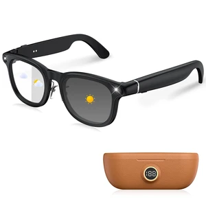 4K Camera Glasses with 3600mAh Charging Case, UV400 Smart Sunglasses Photochromic Lense, Object Recognition, EIS Stabilization, Bluetooth Glasses for Men Women Cycling Working Vlogging 4K Camera Glasses with 3600mAh Charging Case, UV400 Smart Sunglasses Photochromic Lense, Object Recognition, EIS Stabilization, Bluetooth Glasses for Men Women Cycling Working Vlogging