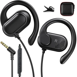 3.5mm Wired Earbuds Open Ear Headphones Sport Headset with Mic Over Ear Earphones for iPod/MP3 Laptop for Android Airplane School Students Running Exercise Gym Workout Black 3.5mm Wired Earbuds Open Ear Headphones Sport Headset with Mic Over Ear Earphones for iPod/MP3 Laptop for Android Airplane School Students Running Exercise Gym Workout Black
