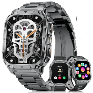 Military Smart Watch for Men(3 Bands),1000mAh/2 HD Large Screen Smartwatch, Flashlight/110+ Sports Modes, Fitness Tracker Watch for Android iOS,Light Black Military Smart Watch for Men(3 Bands),1000mAh/2 HD Large Screen Smartwatch, Flashlight/110+ Sports Modes, Fitness Tracker Watch for Android iOS,Light Black