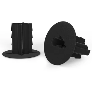 Dual Feed-Through Bushing for RG6 Coaxial Cable - Indoor/Outdoor Cable Passthrough and Cover for Walls, Cabinets - Double Feed-Thru Wall Grommet Replaces Coax Wallplate - Black, 10 Pack Dual Feed-Through Bushing for RG6 Coaxial Cable - Indoor/Outdoor Cable Passthrough and Cover for Walls, Cabinets - Double Feed-Thru Wall Grommet Replaces Coax Wallplate - Black, 10 Pack