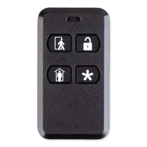 KEY2-345 4-Button Key Ring Remote 345 MHz Frequency Wireless Operation Key Ring Design Arm Away & Stay Function Disarm Control Panic Activation KEY2-345 4-Button Key Ring Remote 345 MHz Frequency Wireless Operation Key Ring Design Arm Away & Stay Function Disarm Control Panic Activation