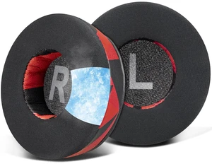 Cooling Gel Earpads Replacement for Logitech H390/H391/H600/H609/H760 Headphones, Ear Pads Cushions with Noise Isolation Foam, Added Thickness - Red Storm Cooling Gel Earpads Replacement for Logitech H390/H391/H600/H609/H760 Headphones, Ear Pads Cushions with Noise Isolation Foam, Added Thickness - Red Storm