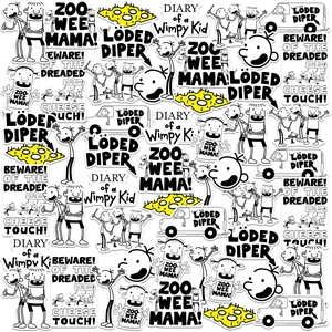 Diary of a Wimpy Funny 50 Sticker Pack Waterproof Vinyl Decals Officially Licensed Diary of a Wimpy Kid Stickers Great for Water Bottles, Skateboards, Luggage, Laptops, Bumpers & Cars Diary of a Wimpy Funny 50 Sticker Pack Waterproof Vinyl Decals Officially Licensed Diary of a Wimpy Kid Stickers Great for Water Bottles, Skateboards, Luggage, Laptops, Bumpers & Cars