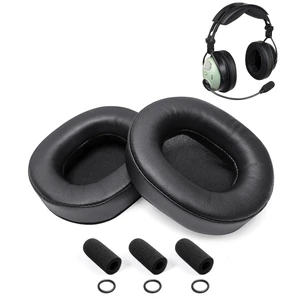 Ear Pads Cushion Compatible with David Clark DC ONE-X XA XH XP Aviation Headsets Including Soft Leatherette Ear Seals, 3 Mic Muffs Ear Pads Cushion Compatible with David Clark DC ONE-X XA XH XP Aviation Headsets Including Soft Leatherette Ear Seals, 3 Mic Muffs