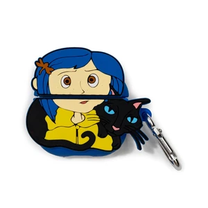 CultureFly Coraline Case Cover Compatible with AirPods 4, Coraline Design 360 Degree Coverage, Easy Charging Access, Officially Licensed Collectible, Durable Construction CultureFly Coraline Case Cover Compatible with AirPods 4, Coraline Design 360 Degree Coverage, Easy Charging Access, Officially Licensed Collectible, Durable Construction
