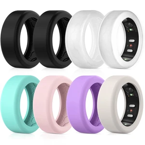8 Pack Cover Compatible with RingConn Gen 3/Gen 2/Gen 2 Air/Gen 1 Anti Scratch Elastic Silicone Ring Protector for Working Out Women Men,M for 11/12/13/14(Color-D) 8 Pack Cover Compatible with RingConn Gen 3/Gen 2/Gen 2 Air/Gen 1 Anti Scratch Elastic Silicone Ring Protector for Working Out Women Men,M for 11/12/13/14(Color-D)