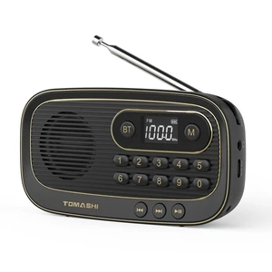 Portable FM Radio, Bluetooth Speaker Radio, Rechargeable Auto Scan Preset stations, LCD display and Micro SD MP3 player. Compact radio with earphone jack for home, travel and outdoor use Portable FM Radio, Bluetooth Speaker Radio, Rechargeable Auto Scan Preset stations, LCD display and Micro SD MP3 player. Compact radio with earphone jack for home, travel and outdoor use