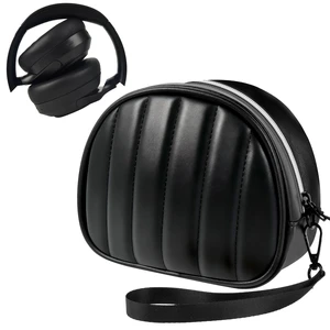 Soft-Touch Headphone Case for Sony, for JBL and for BERIBES-Black Silky Microfiber and Thick Padded Divider Cushion Foldable Headsets; Cable Pocket Keeps Chargers Organized, Case Only Soft-Touch Headphone Case for Sony, for JBL and for BERIBES-Black Silky Microfiber and Thick Padded Divider Cushion Foldable Headsets; Cable Pocket Keeps Chargers Organized, Case Only