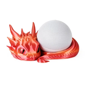 Dragon Stand for Echo Dot 4th/5th Gen, 3D Printed Smart Speaker Holder and Exquisite Desktop Decoration (Gold Red) Dragon Stand for Echo Dot 4th/5th Gen, 3D Printed Smart Speaker Holder and Exquisite Desktop Decoration (Gold Red)