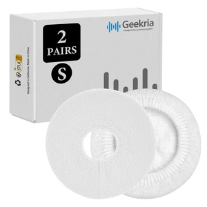 2 Pairs Knit Headphones Ear Covers - Product Safety Certified - Washable & Stretchable Sanitary Earcup Protectors for On-Ear Headsets, Sweat Pads for Gym, Meeting (Size S/White) 2 Pairs Knit Headphones Ear Covers - Product Safety Certified - Washable & Stretchable Sanitary Earcup Protectors for On-Ear Headsets, Sweat Pads for Gym, Meeting (Size S/White)