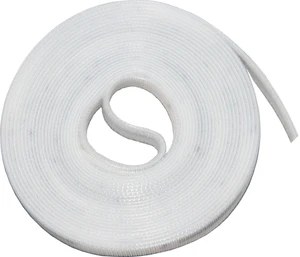 16ft x 1/2 inch Hook Loop Cable Ties Roll Multipurpose Fastening Reusable Straps Cut-To-Length Self Gripping Fastener Cable Management Tape (White) 16ft x 1/2 inch Hook Loop Cable Ties Roll Multipurpose Fastening Reusable Straps Cut-To-Length Self Gripping Fastener Cable Management Tape (White)