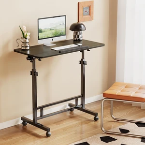 Laptop Table Mobile Adjustable Height Portable Desk Notebook Swivel PC Computer Rolling Desk with Wheels, Laptop Stand for Couch Bedside Hospital Bed Table (Black Table) Laptop Table Mobile Adjustable Height Portable Desk Notebook Swivel PC Computer Rolling Desk with Wheels, Laptop Stand for Couch Bedside Hospital Bed Table (Black Table)