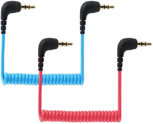 for DJI Mic 2 Camera Audio Cable 3.5mm TRS, for DJI Mic 1 2 3 Mini Audio Cord, for Rode Wireless GO II, Pro, ME Mircophone Coiled Dual TRS Cables 3.5mm Colored Patch Adapter to Cam for DJI Mic 2 Camera Audio Cable 3.5mm TRS, for DJI Mic 1 2 3 Mini Audio Cord, for Rode Wireless GO II, Pro, ME Mircophone Coiled Dual TRS Cables 3.5mm Colored Patch Adapter to Cam