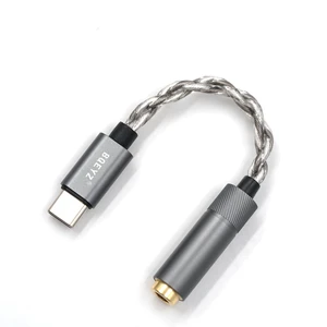 LIN Type C to 4.4mm DAC Adapter, CX31993 HiFi Headphone Audio Dongle Supports 32bit/384kHz lossless audio, portable Jack headphone amp, compatible with USB-C smartphones, silver housing LIN Type C to 4.4mm DAC Adapter, CX31993 HiFi Headphone Audio Dongle Supports 32bit/384kHz lossless audio, portable Jack headphone amp, compatible with USB-C smartphones, silver housing