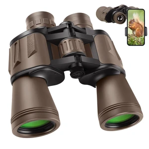 20x50 High Power Binoculars for Adults with Smartphone Adapter, HD Professional/Daily Waterproof Compact Binoculars for Bird Watching Hiking Concert Travel with BAK4 Prism FMC Lens, Mud 20x50 High Power Binoculars for Adults with Smartphone Adapter, HD Professional/Daily Waterproof Compact Binoculars for Bird Watching Hiking Concert Travel with BAK4 Prism FMC Lens, Mud