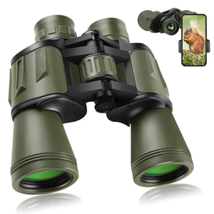 20x50 High Power Binoculars for Adults with Smartphone Adapter, HD Professional/Daily Waterproof Compact Binoculars for Bird Watching Hiking Concert Travel with BAK4 Prism FMC Lens, Green 20x50 High Power Binoculars for Adults with Smartphone Adapter, HD Professional/Daily Waterproof Compact Binoculars for Bird Watching Hiking Concert Travel with BAK4 Prism FMC Lens, Green